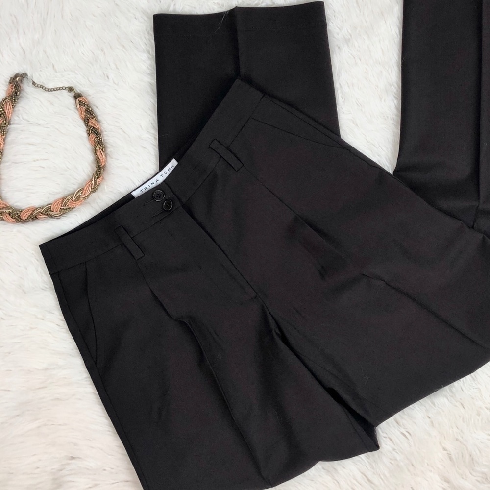 TRINA TURK Wool Trouser